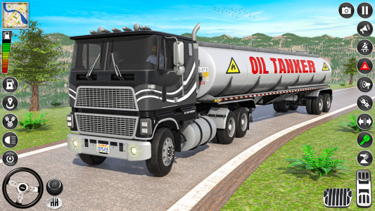 اسکرین شات 1 برنامه Oil Tanker Truck Driving Games