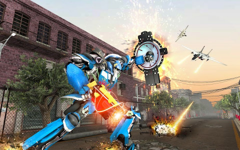 اسکرین شات برنامه Police Tank Robot War Game 6