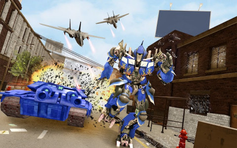 اسکرین شات برنامه Police Tank Robot War Game 5