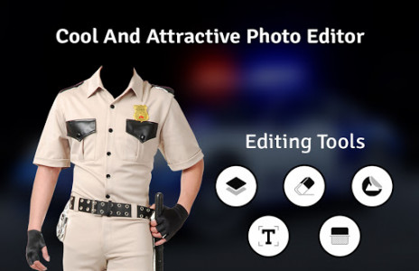اسکرین شات برنامه Police Photo Suit for Mens and Womens Photo Editor 3