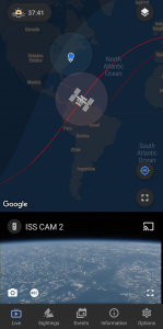 اسکرین شات برنامه ISS on Live:Space Station Live 3