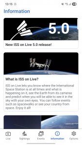 اسکرین شات 6 برنامه ISS onLive: HD View Earth Live