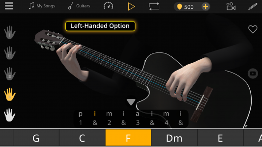 اسکرین شات برنامه Basic Guitar Chords 3D 3