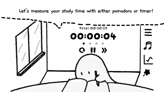 اسکرین شات برنامه Study Time With Rain: Pomodoro 3