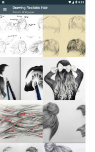اسکرین شات برنامه Drawing Realistic Hair 1