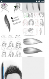 اسکرین شات برنامه Drawing Realistic Hair 2