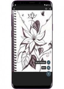 اسکرین شات برنامه Pencil Drawing Flower 4