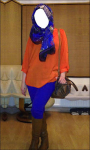 اسکرین شات 4 برنامه Hijab Girl Jeans Photo Suits