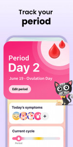 اسکرین شات برنامه Period Tracker Period Calendar 2