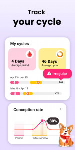 اسکرین شات برنامه Period Tracker Period Calendar 7