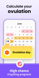 اسکرین شات برنامه Period Tracker Period Calendar 3