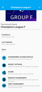 اسکرین شات برنامه Tournament Manager 2