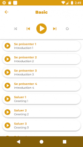 اسکرین شات برنامه Learn French - Listening and Speaking 6