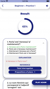 اسکرین شات برنامه French GrammarーLessons・Tests 6