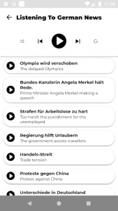 اسکرین شات برنامه Learn German - Listening And Speaking 7