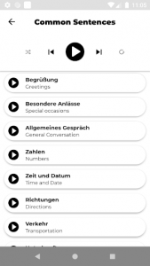 اسکرین شات برنامه Learn German - Listening And Speaking 2
