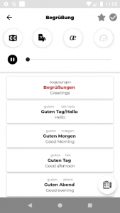 اسکرین شات برنامه Learn German - Listening And Speaking 3