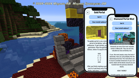 اسکرین شات برنامه portal mod for minecraft 4