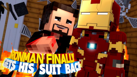 اسکرین شات برنامه IronMan Skin Mod For Minecraft 2