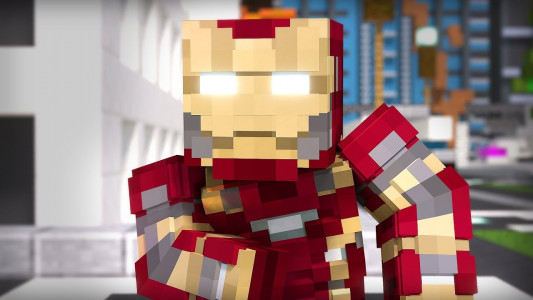 اسکرین شات برنامه IronMan Skin Mod For Minecraft 1