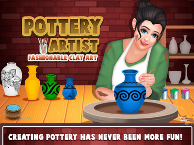 اسکرین شات بازی Pottery Simulation - Create Fashionable Clay Art 1