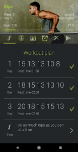 اسکرین شات برنامه 150 Dips - Ultimate Workout 2
