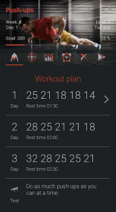 اسکرین شات برنامه 200 Push-Ups Workout - Personal Trainer 2