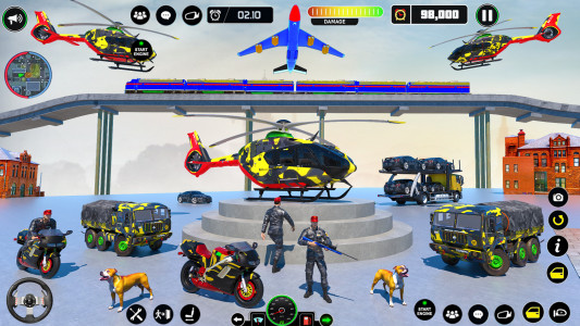 اسکرین شات برنامه Army Vehicle Transporter Games 1
