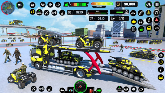 اسکرین شات برنامه Army Vehicle Transporter Games 3