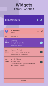 اسکرین شات 3 برنامه Everyday | Calendar Widget