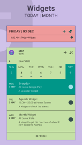 اسکرین شات 4 برنامه Everyday | Calendar Widget