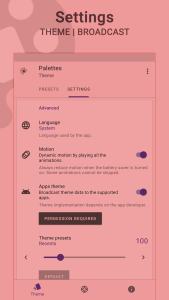 اسکرین شات 4 برنامه Palettes | Theme Manager