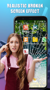 اسکرین شات 5 برنامه Crack & Broken Screen Prank