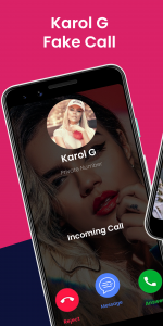 اسکرین شات برنامه Karol G Fake Video Call & Chat 1