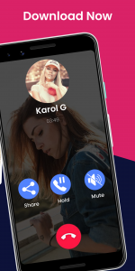 اسکرین شات برنامه Karol G Fake Video Call & Chat 5