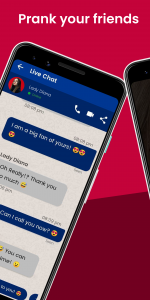 اسکرین شات 4 برنامه Lady Diana Fake Call & Chat