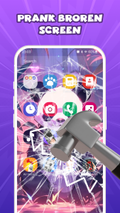 اسکرین شات 2 برنامه Prank Screen, Broken Wallpaper