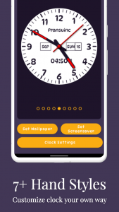 اسکرین شات 4 برنامه Clock Live Wallpaper