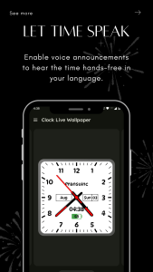 اسکرین شات 3 برنامه Clock Live Wallpaper