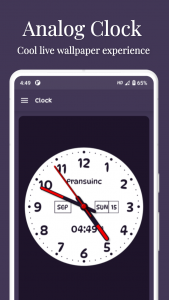 اسکرین شات 3 برنامه Clock Live Wallpaper