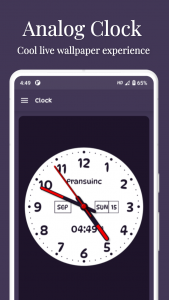 اسکرین شات برنامه Clock Live Wallpaper 3