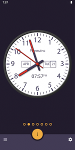 اسکرین شات برنامه Clock Live Wallpaper 3