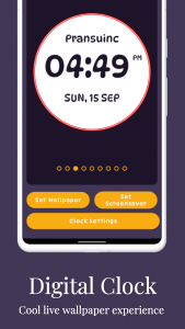 اسکرین شات 5 برنامه Clock Live Wallpaper