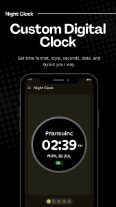 اسکرین شات 2 برنامه Night Clock