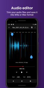 اسکرین شات برنامه Smart voice recorder - editor 2