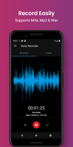 اسکرین شات برنامه Smart voice recorder - editor 1