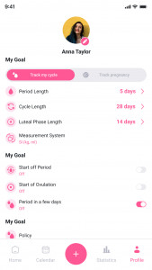 اسکرین شات برنامه MyCycle: Period tracker 8