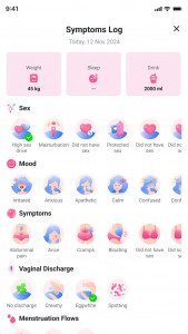 اسکرین شات برنامه MyCycle: Period tracker 4