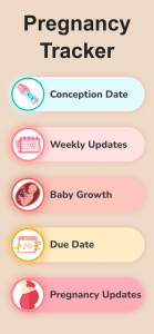 اسکرین شات برنامه Pregnancy Calculator & Tracker 3