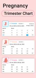 اسکرین شات 3 برنامه Pregnancy Calculator, Calendar